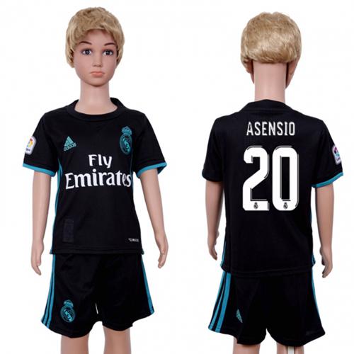 Real Madrid #20 Asensio Away Kid Soccer Club Jersey - Click Image to Close